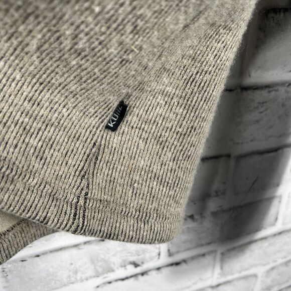 KUHL Brown Mens Size L Born In The Mountains Quarter Zip Pullover ThermoKore - Picture 13 of 16